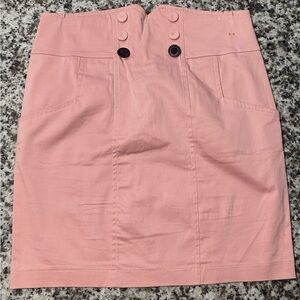 XT New York & Co. Pink Button-Front Women's Skirt